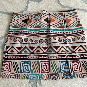 Tapestry woven skirt NWT